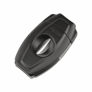 Xikar XI-157BK VX2 V-Cut Cutter schwarz – hochwertiger Zigarrenschneider mit tiefer V-Klinge, ergonomischem Metallgehäuse und Sicherheitsverriegelung, erhältlich bei Nobbis Tabakwelt.