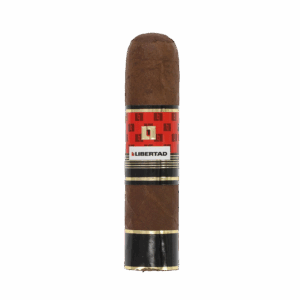 Einzelne Zigarre La Libertad Gordito mit dunklem Naturdeckblatt und auffälligem roten Zigarrenring