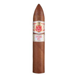 Hoyo de Monterrey Epicure No. 3 Zigarre mit spitz zulaufendem Kopf und edler, zweifarbiger Banderole, hochwertige kubanische Premiumzigarre