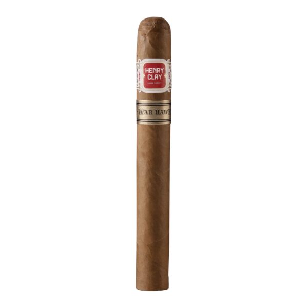 Henry Clay War Hawk Churchill Zigarre mit hellem Deckblatt und zweifarbiger Banderole, handgerollte Premiumzigarre aus der War Hawk Serie
